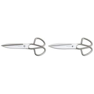 Arcos Serie Ecopro, Tijeras De Cocina, Acero Inoxidable 240 Mm + Serie Ecopro, Tijeras De Cocina, Acero Inoxidable 200 Mm, Mango De Acero Inoxidable, Color Plata