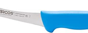 Arcos Cuchillo deshuesador 5 pulgadas con Hoja Acero Inoxidable Nitrum 140 mm, Cuchillo profesional para cortar huesos carne, Mango ergonómico polipropileno, Serie 2900, Color azul