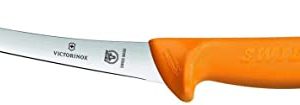 Victorinox Swibo Cuchillo de cocina/deshuesador con hoja flexible de 13 cm, filo normal, de color naranja