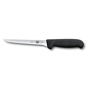 Victorinox Fibrox Cuchillo de cocina de 15 cm para deshuesar de color negro, 5.6403.15