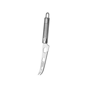 Home Bon Apetit - Cuchillo para queso con 2 puntas, acero inoxidable, 7 x 2 x 32 cm